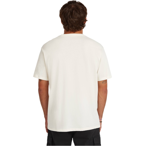 2026 O'Neill Mens Logo Stripe T-Shirt 2850362  - Snow White